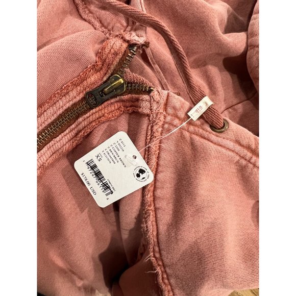 Free People Run Run Cardi Hooded Zip Up Sweatshirt Size XS - Picture 7 of 7